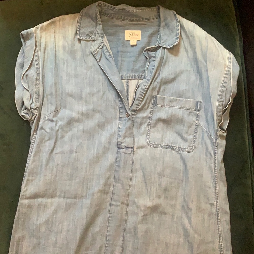 J. Crew Chambray Dress